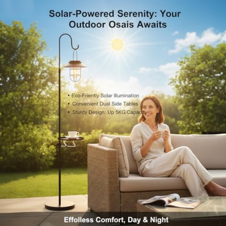 Solar Floor Lamp with Table, 6 - огляд і ціна Solar Lamp