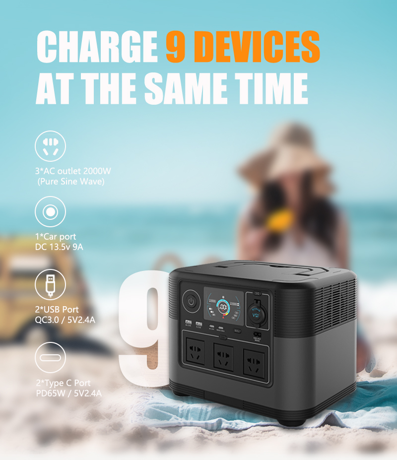 2026 new 220V 110V 1200W porta - огляд і ціна Portable Power Station