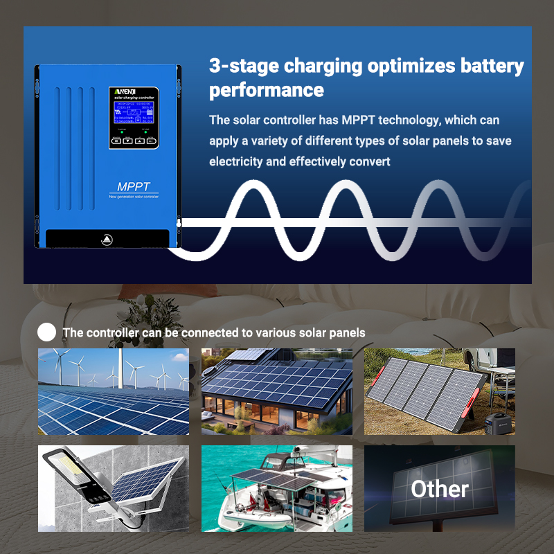 ANENJI MPPT 100A 80A 60A Solar - огляд і ціна Charge Controller Solar