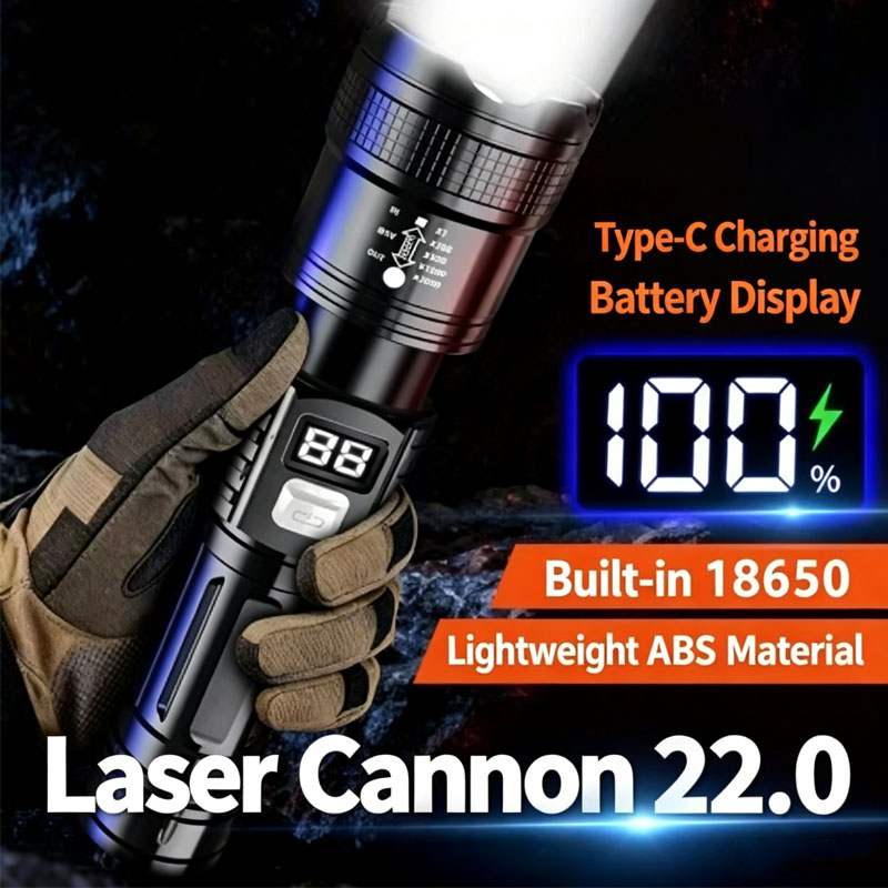 Zoomable Tactical Laser Flashl - огляд і ціна Energy Monitor Meter